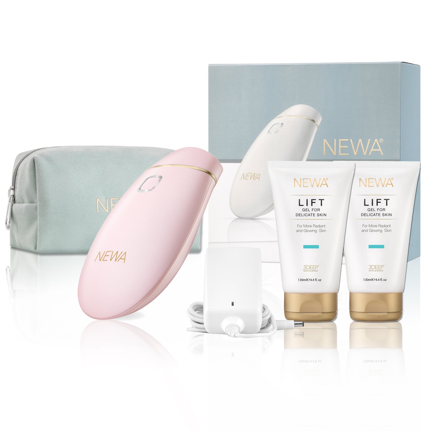 NEWA Face Lifting wrinkles reduction device starter kit pink