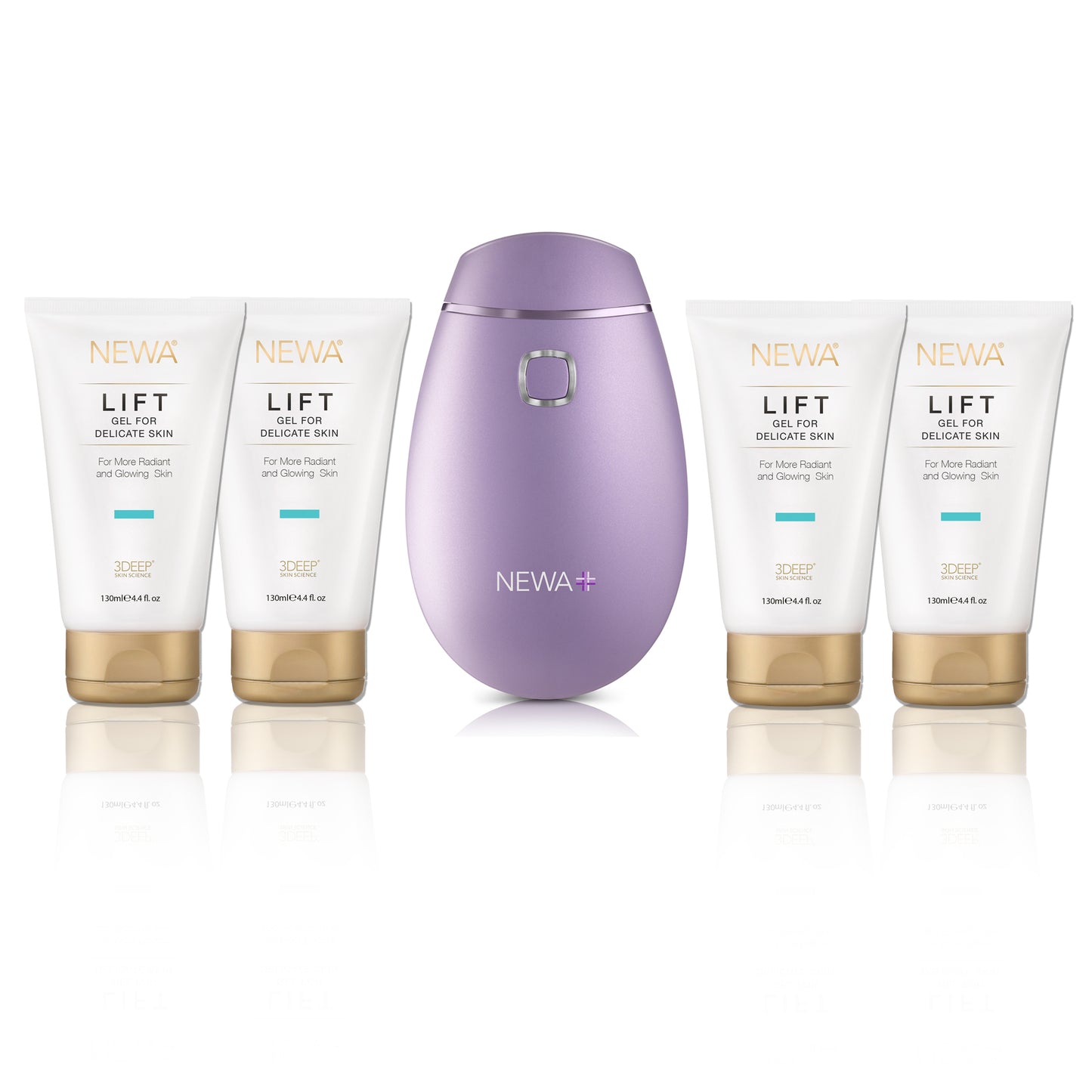 NEWA Face Lift Skin Wrinkles Reduction Device Advance Kit Lavender