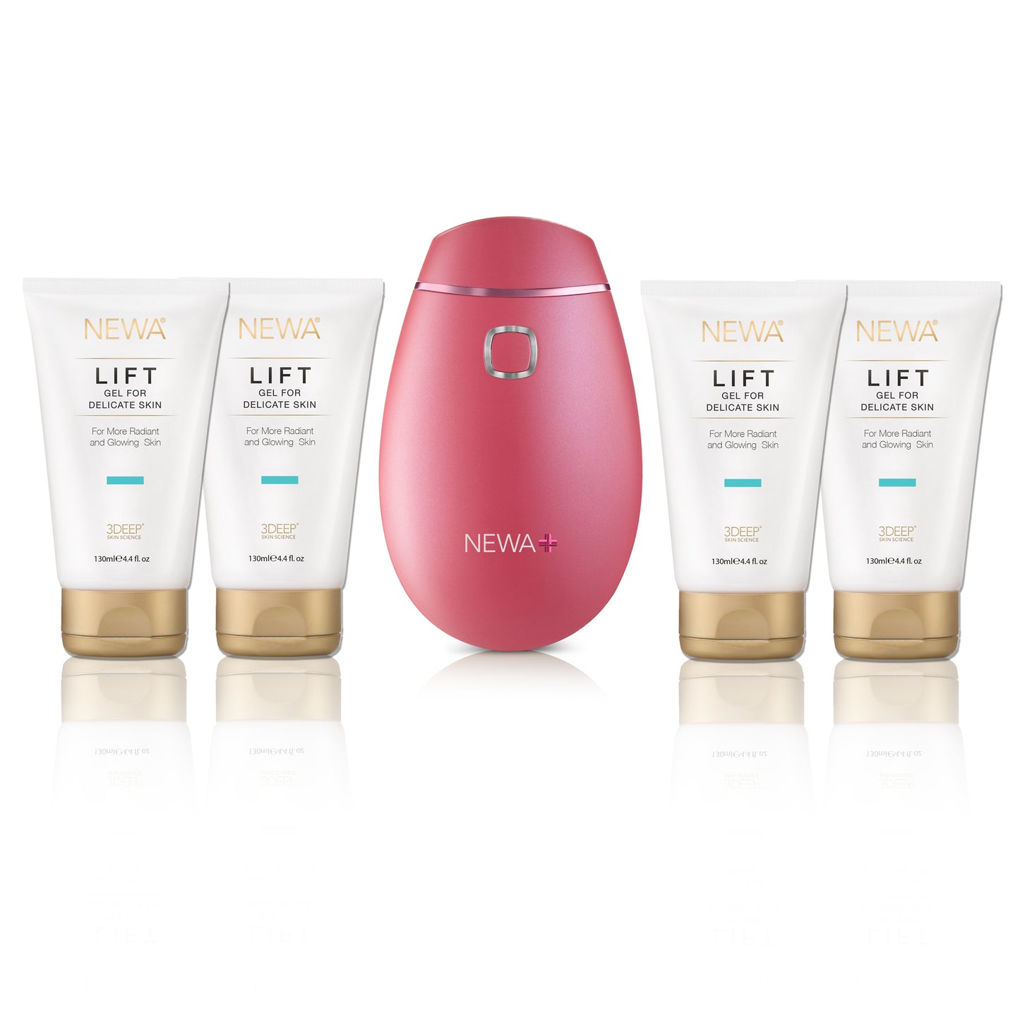 NEWA Face Lift Skin Wrinkles Reduction Device Advance Kit Pink