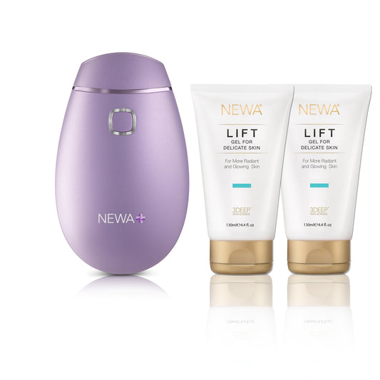 NEWA Face Lift Skin Wrinkles Reduction Device Starter Kit Lavender